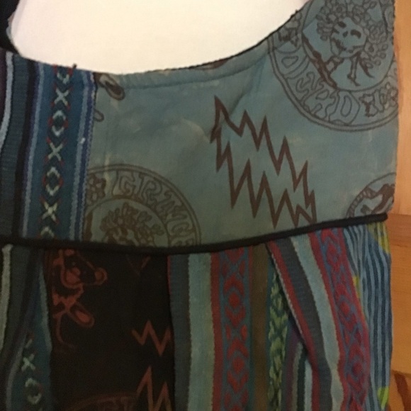 ONLY ONE Teal Grateful Dead Patchwork Bag - Picture 3 of 7